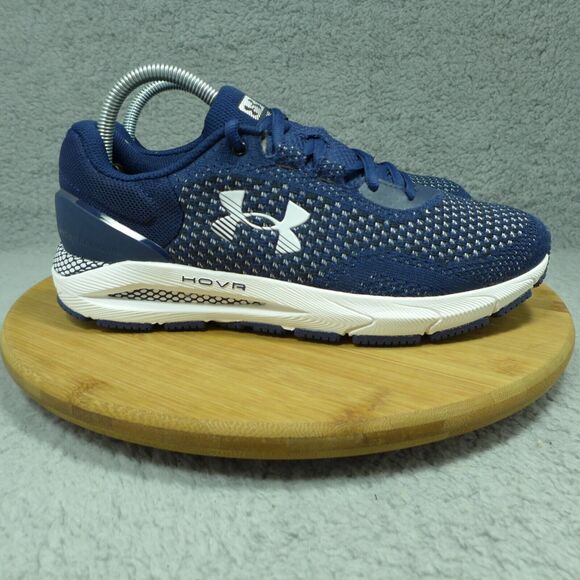 Under Armour Other - Under Armour HOVR Intake 6 Blue and White Running Shoes Men's Size 8 3026134-001